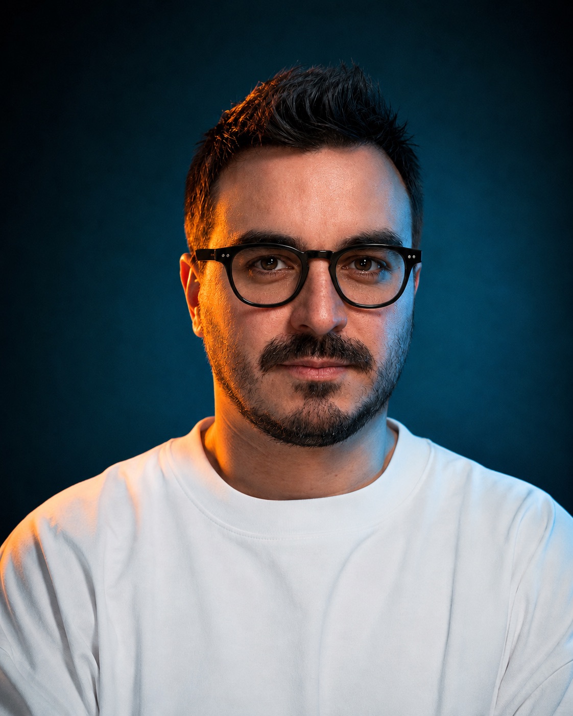 Editorial portrait of Javier Siriani
